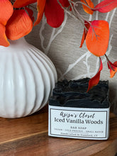 Load image into Gallery viewer, Iced Vanilla Woods Charcoal Soap
